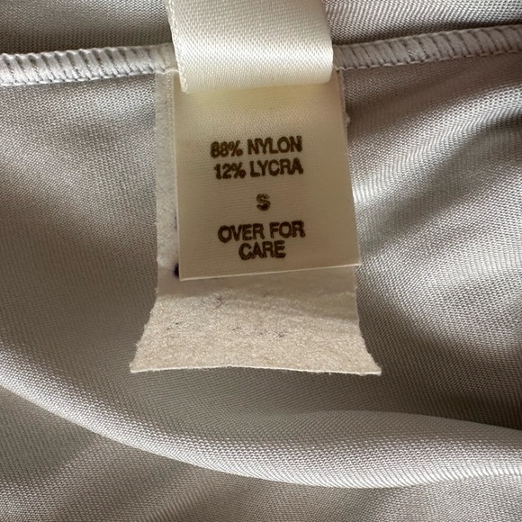 Vintage Gold Crown Label Victoria’s Secret Union Made Metallic Silver Swimsuit S - Picture 8 of 10